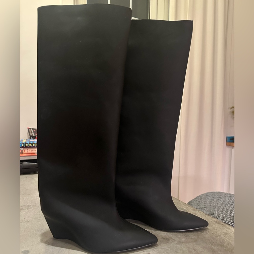 YEEZY Season 6 Black Knee-High Boots | NEW in Box + Dust Bag